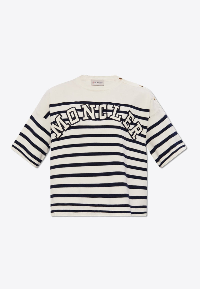 Logo Patch Stripe T-shirt