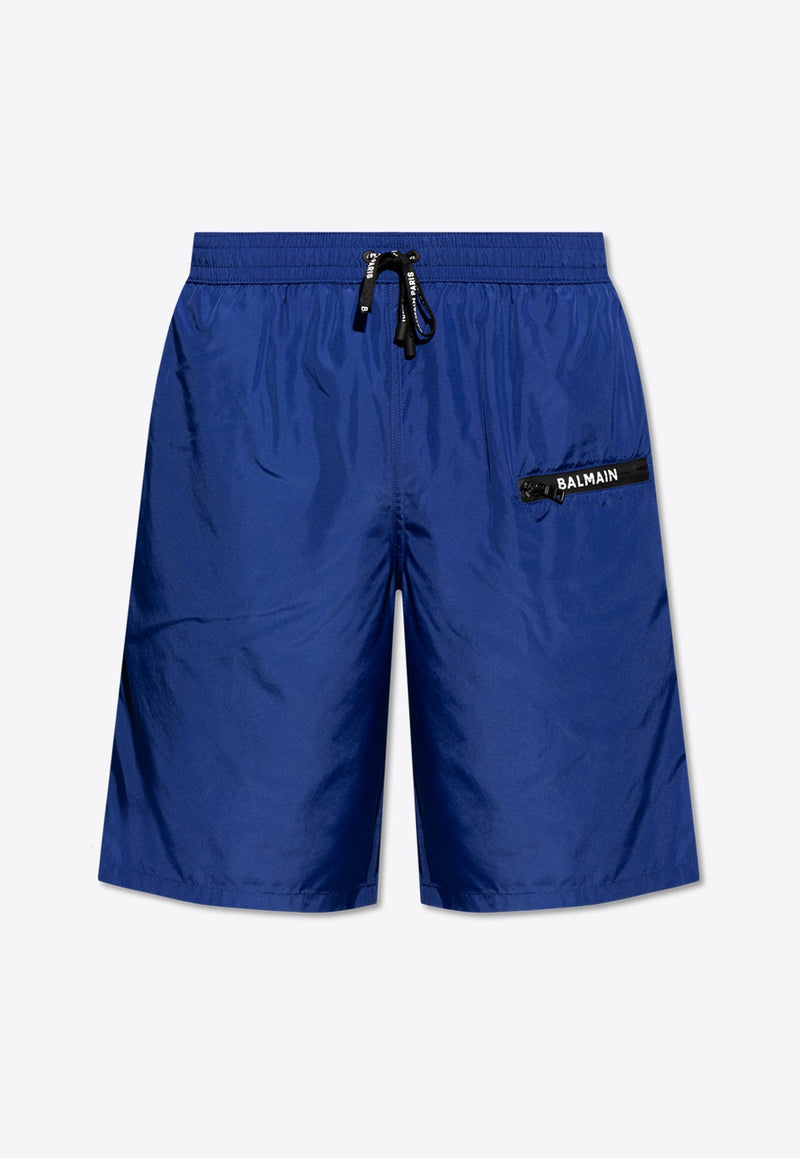 Surfer Logo Print Swim Shorts