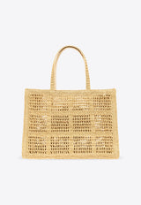 Large Ella Woven Tote Bag