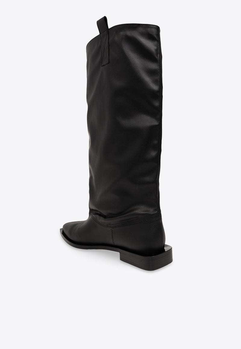 Western Loose Knee-High Tubular Boots