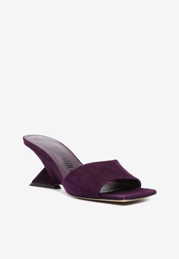 Cheope 70 Suede Wedge Mules