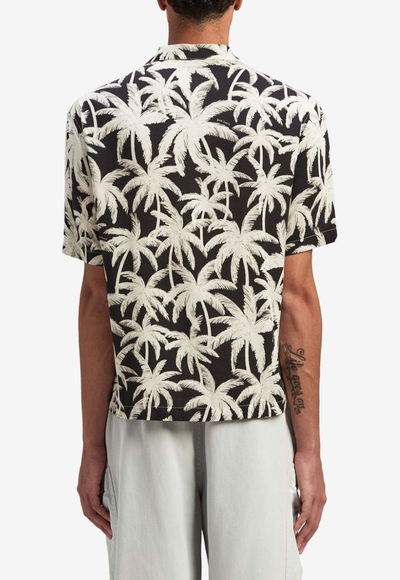 Palms Print Bowling Shirt