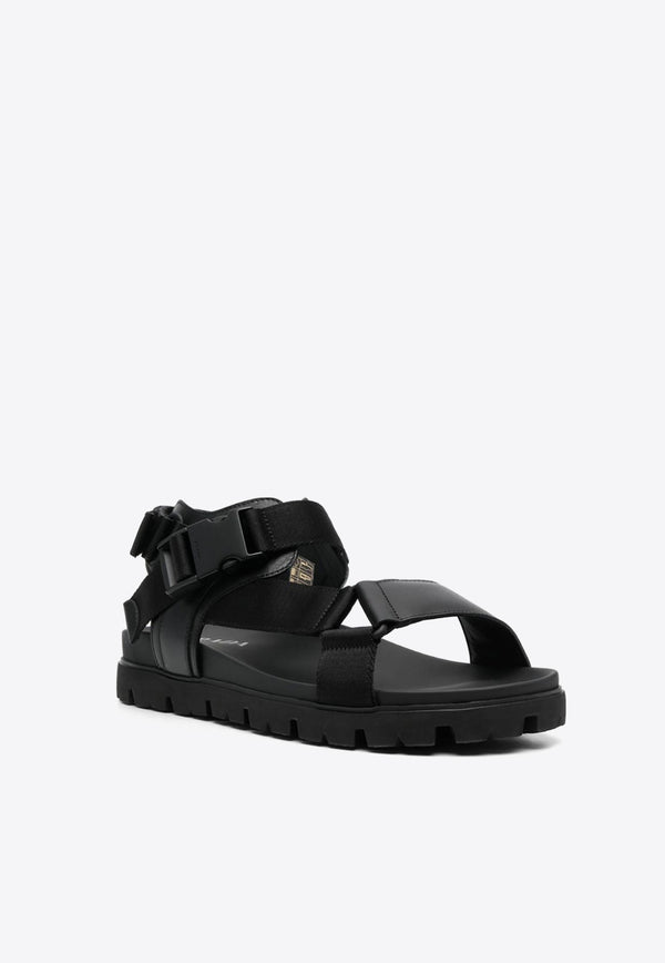 Buckle Fastening Leather Sandals