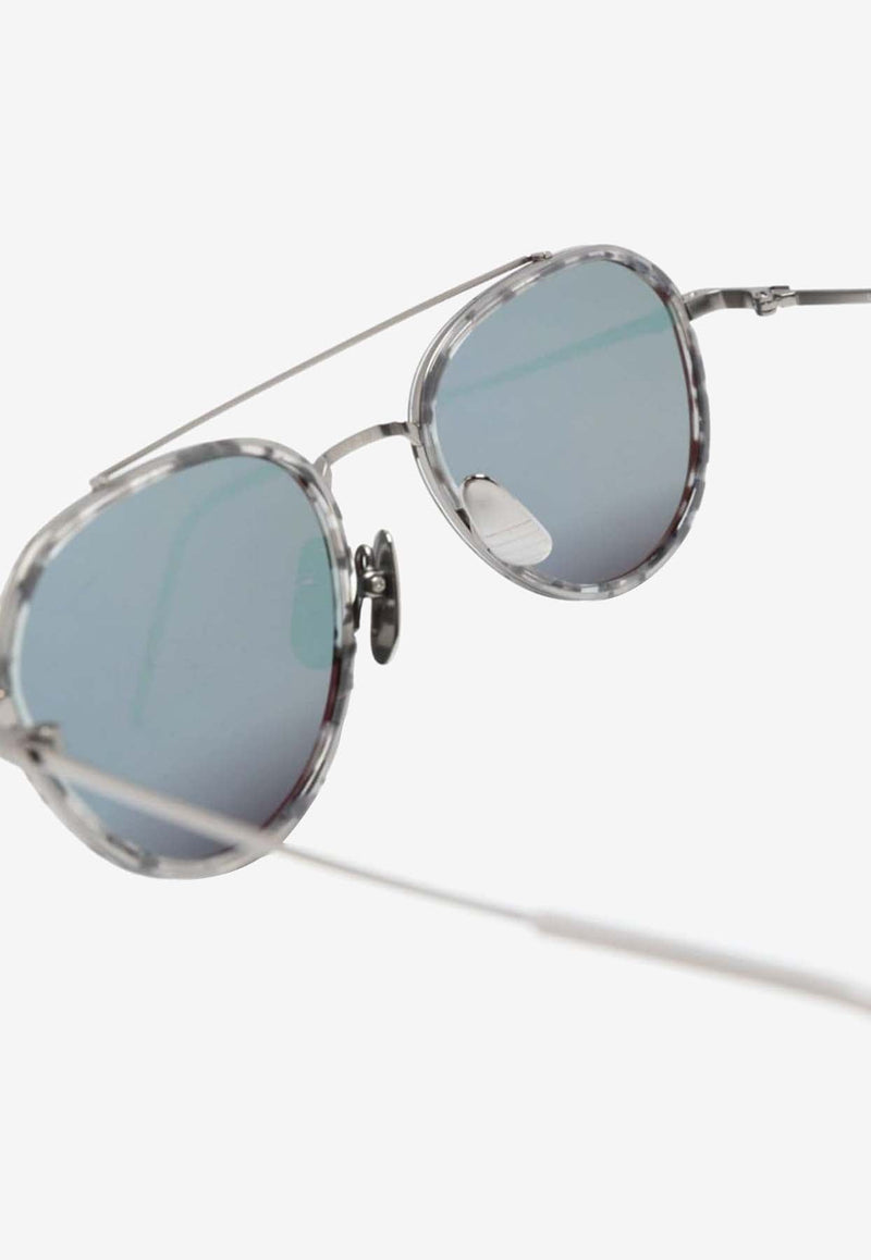 Oval-Frame Sunglasses