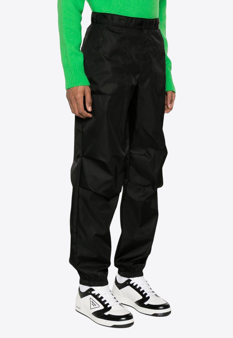 Logo Plaque Tapered-Leg Pants