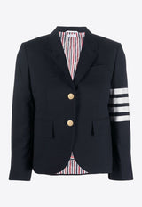 4-bar Stripes Single-Breasted Wool Blazer