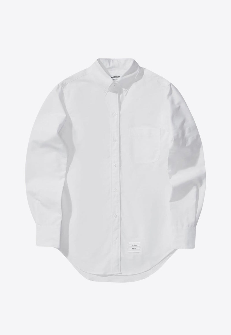 Tonal 4-bar Stripes Long-Sleeved Shirt