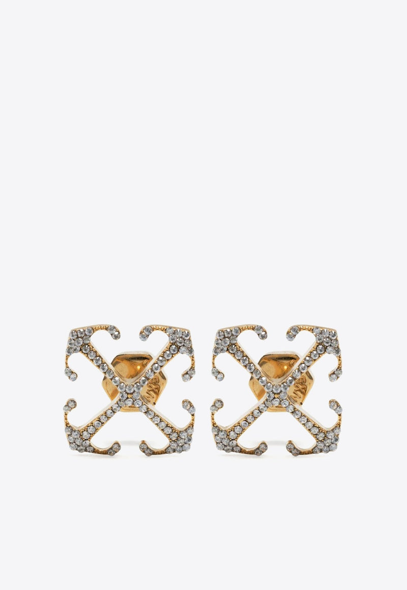 Mini Arrow Crystal-Embellished Earrings