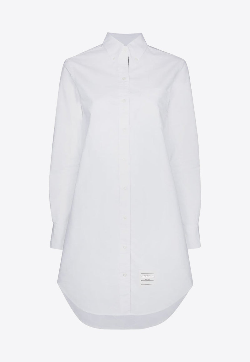 Name Tag Patch Mini Shirt Dress