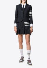 4-bar Stripes Pleated Mini Skirt