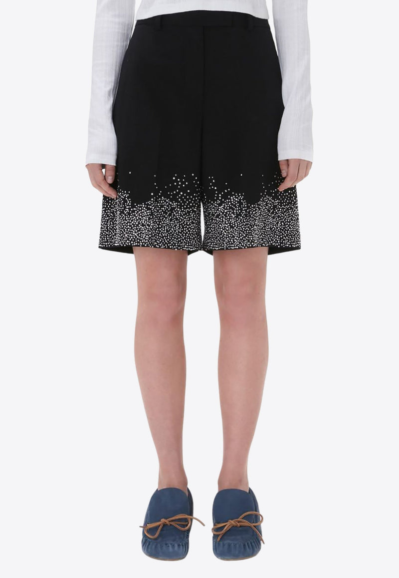 Crystal Embellished Tailored Shorts