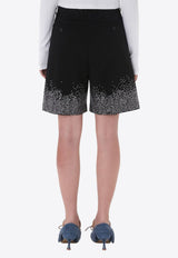 Crystal Embellished Tailored Shorts