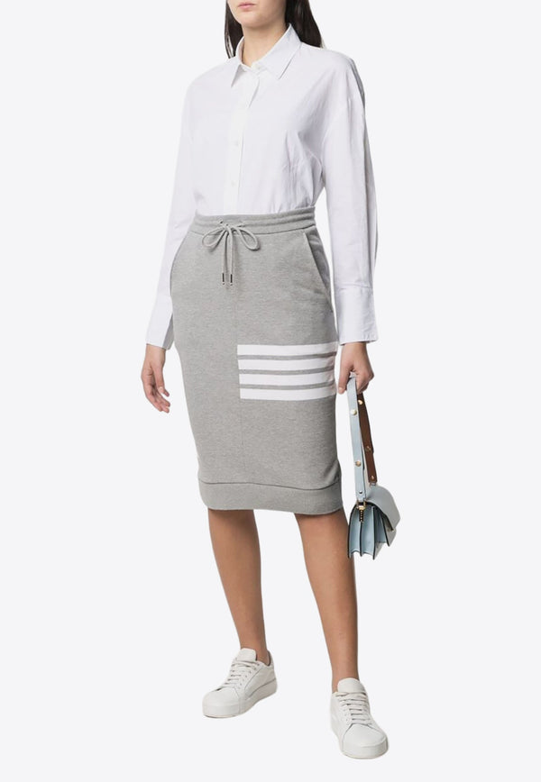 4-bar Stripes Drawstring Skirt