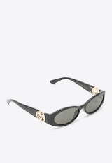 Oval Acetate Sunglasses