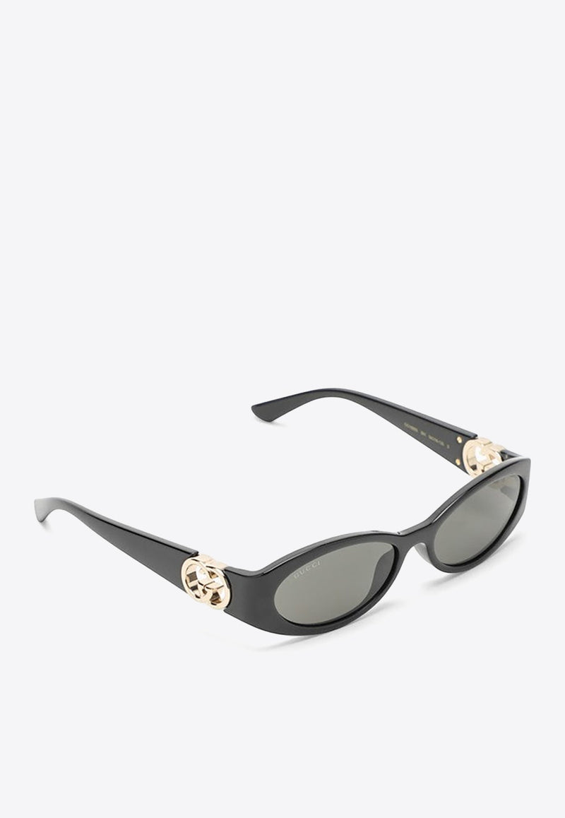 Oval Acetate Sunglasses