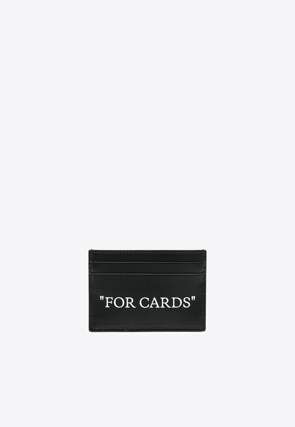 Quote Bookish Leather Cardholder