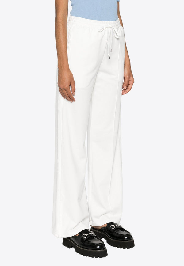 Logo Embroidered Straight-Leg Pants