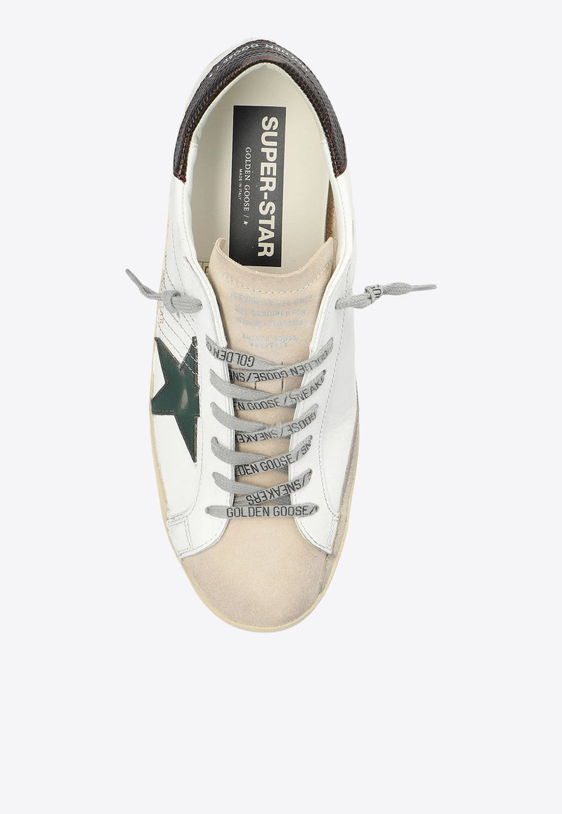 Super-Star Distressed Leather Sneakers