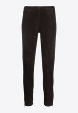 Monet Skinny-Fit Suede Pants