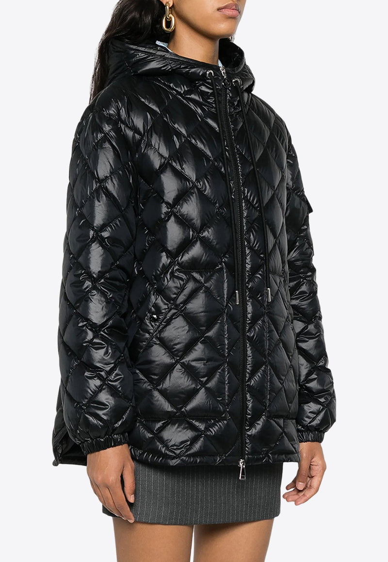 Logo Patch Quilted Puffer Jacket