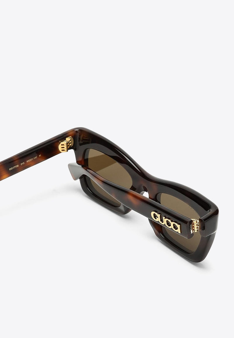 Acetate Rectangular Sunglasses