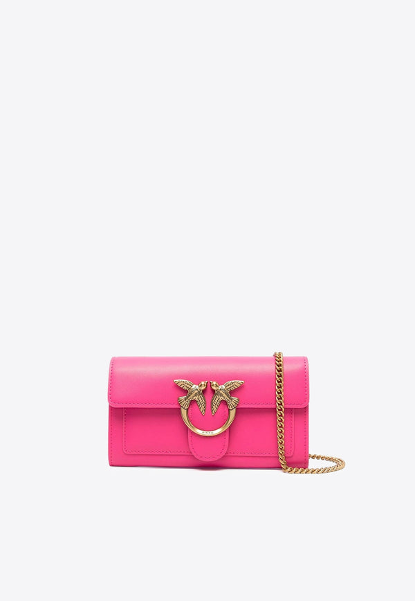 Love One Leather Chain Clutch