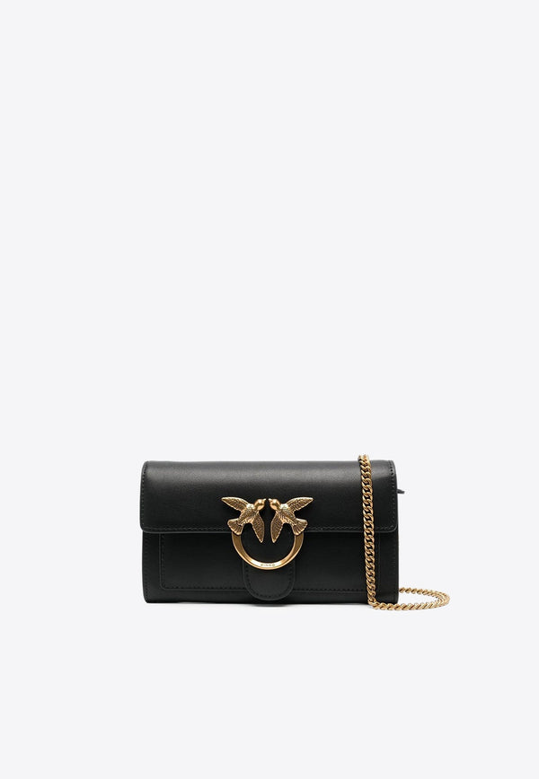 Love One Leather Chain Clutch