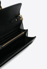 Love One Leather Chain Clutch