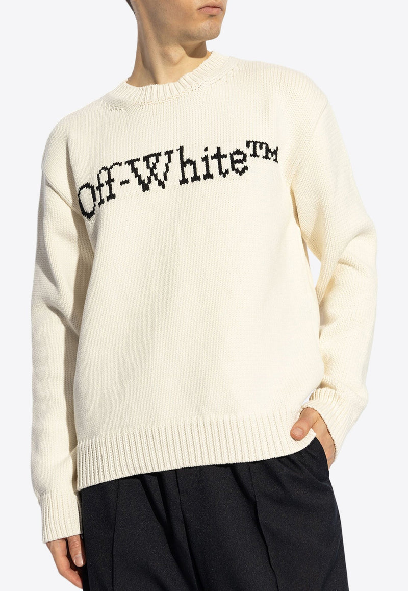 Logo Intarsia Knitted Sweater