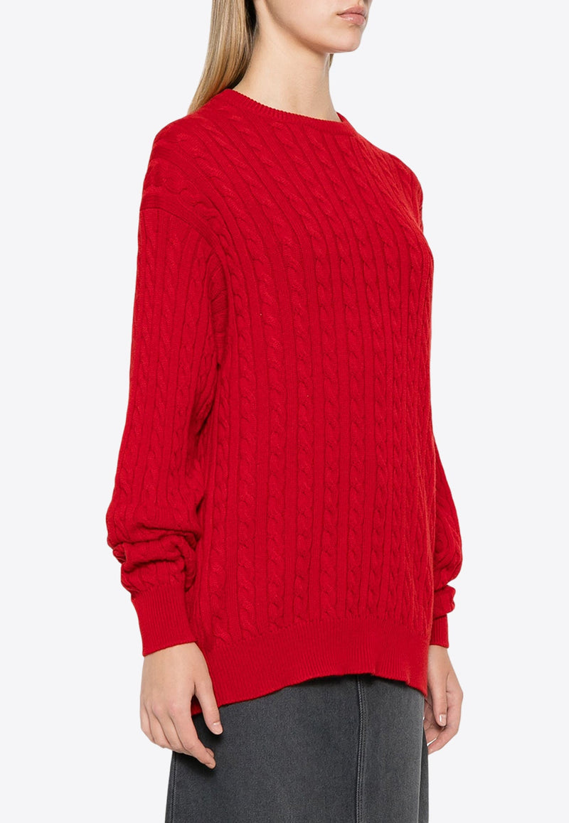 Cable Knit Cashmere Sweater