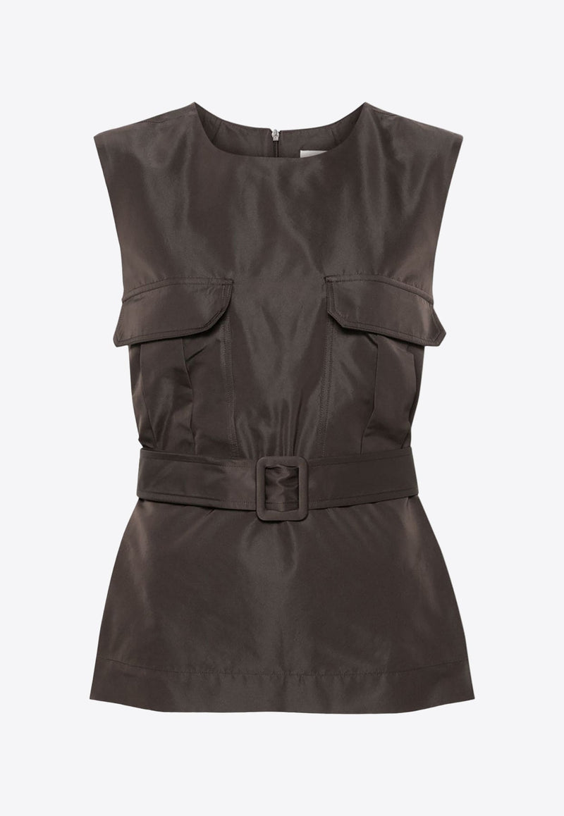 Pesca Sleeveless Belted Top