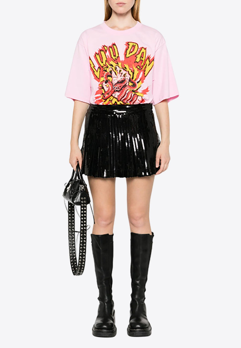 Godot Sequined Mini Skirt