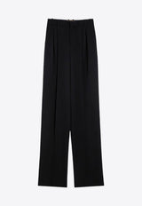 Wide-Leg Wool Pants