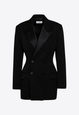 Double-Breasted Wool Tuxedo Jacket