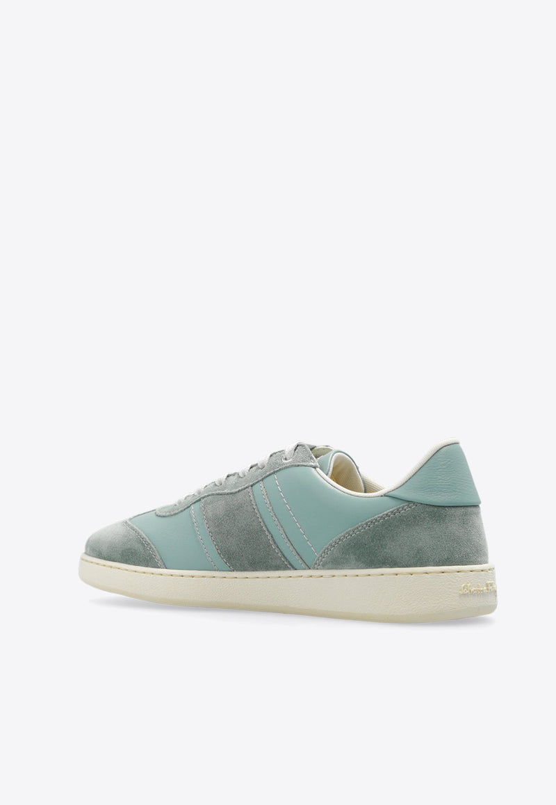 Achille Leather and Suede Sneakers