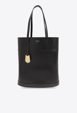 North-South Leather Tote Bag