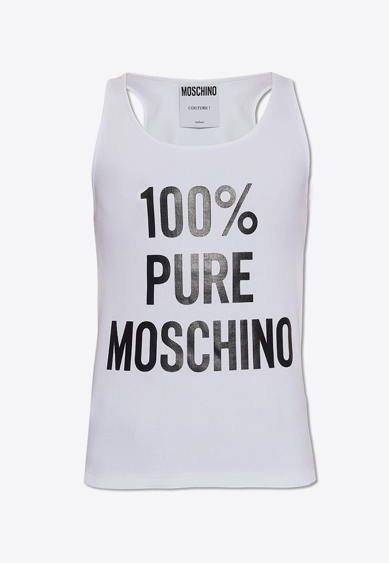 Logo Print Sleeveless Tank Top