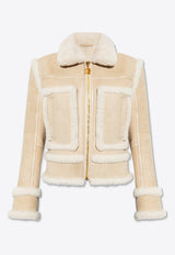 Zip-Up Shearling Jacket