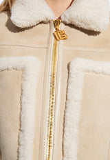 Zip-Up Shearling Jacket