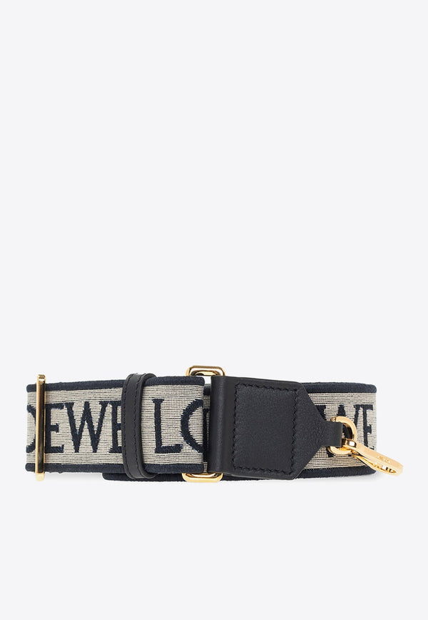 Anagram Jacquard and Calfskin Bag Strap