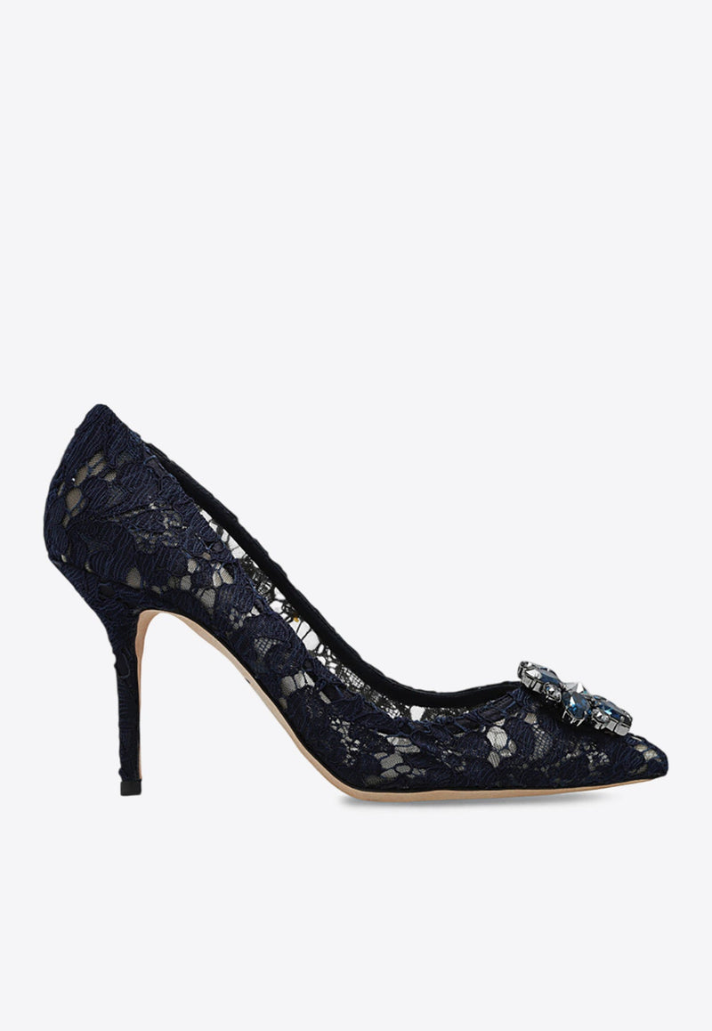 Bellucci 90 Guipure Lace Pumps