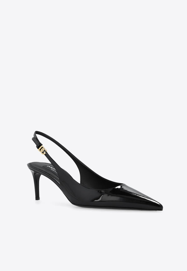 Lollo 60 Slingback Pumps in Patent Leather