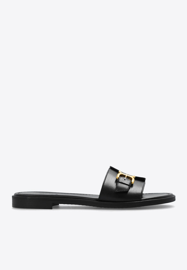 Marcie Leather Flat Sandals