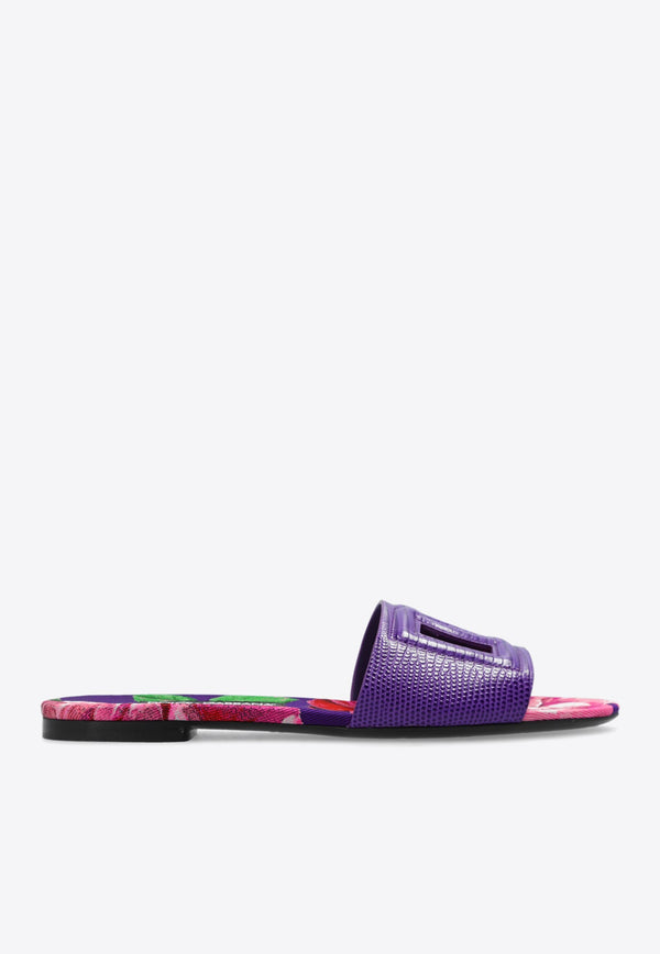 Bianca DG Logo Flat Sandals