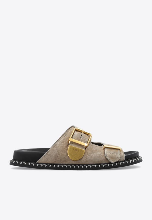 Rebecca Leather Slides