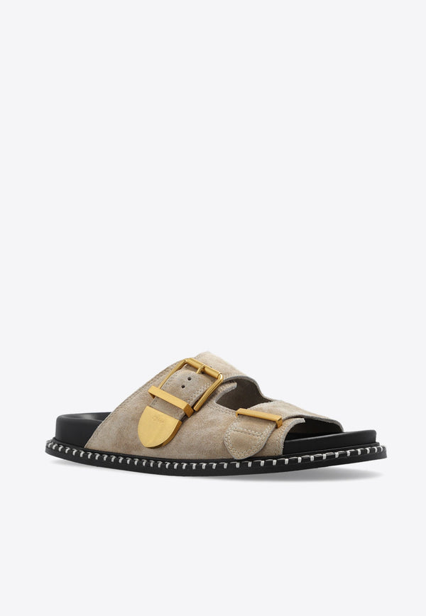 Rebecca Leather Slides