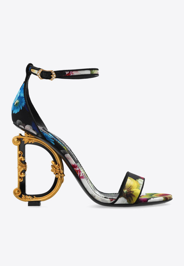 Keira 105 Floral Satin Sandals