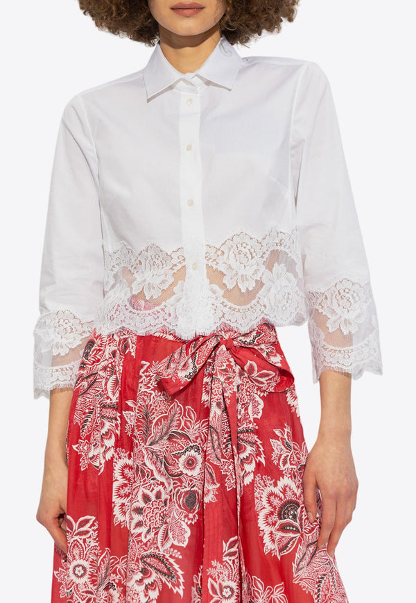 Cropped Lace Shirt