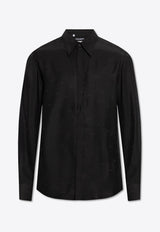 Long-Sleeved Silk Shirt