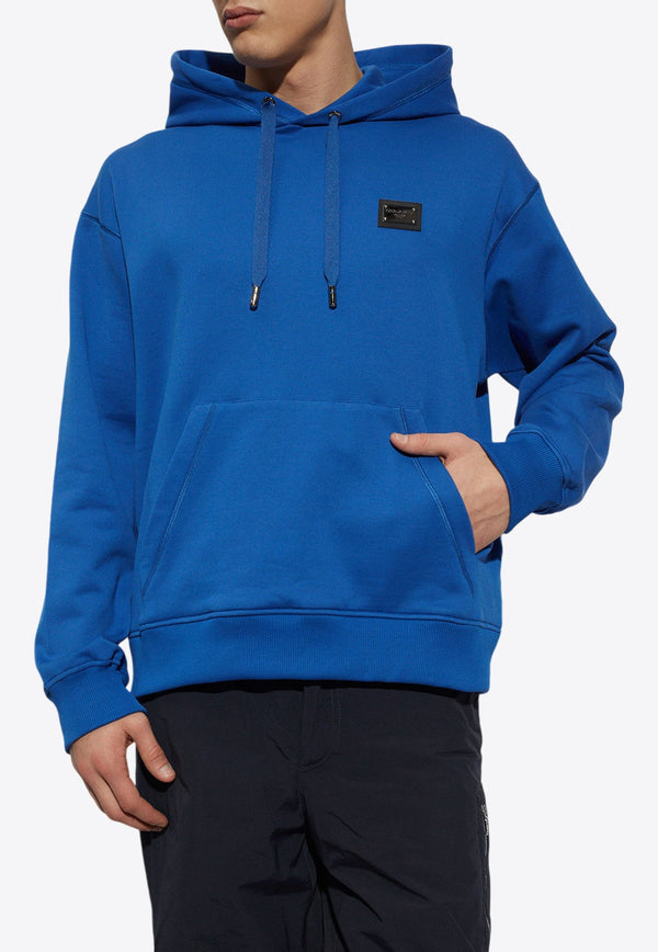 Logo Plaque Hooded Sweatshirt